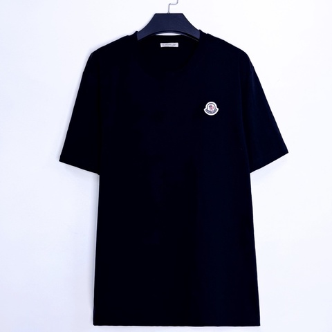 🌷全新帶吊牌！Moncler SS23 Logo刺繡短袖上衣 黑色