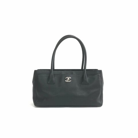 Chanel 黑銀 cerf 小號 肩背包 手提包