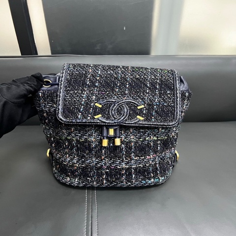 Chanel tweed backpack