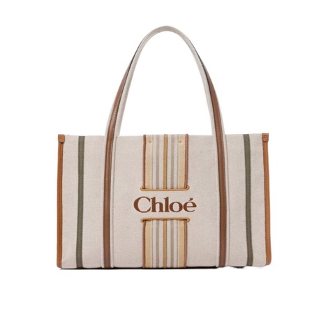 Chloe 女士 Woody Loop帆布手提袋 24cm*13cm*26cm