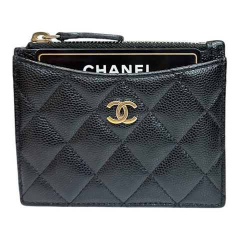 Chanel Card Holder / wallet caviar 荔枝紋銀包咭包