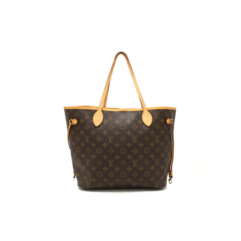 Louis Vuitton Classic Monogram Neverfull MM Tote Shoulder Bag