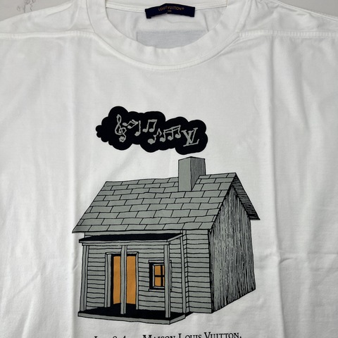 香緹國際精品 LV HOUSE Printed 白T 1304