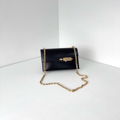 Hermes 愛馬仕 Verrou mini 黑金手槍包