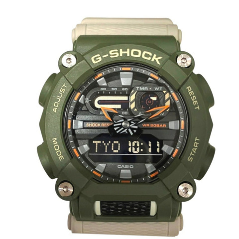卡西歐 G-SHOCK Hidden Coast 手錶，總重 71.2 克，碳纖維橡膠錶帶，石英機芯，黑色錶盤，GA-900HC-3AJF