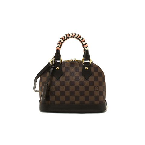 Louis Vuitton Damier Ebene Braided Alma BB Handbag