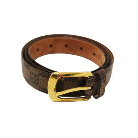 Louis Vuitton Damier Ebene Canvas Ellipse Belt 95 38