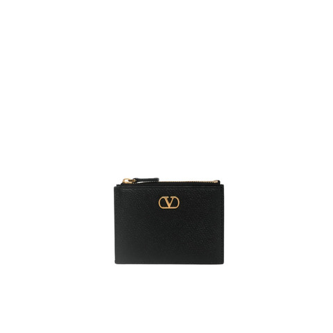 Vlogo Signature Grainy Calfskin 卡片包/零錢包
