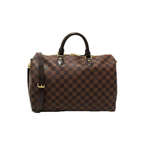 Louis Vuitton Damier Ebene Speedy 35 Bandouliere Bag