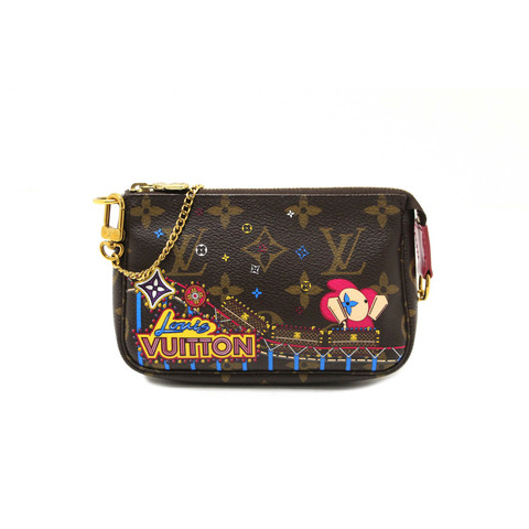 Louis Vuitton Limited Edition Monogram Animation Roller Coaster Mini Pochette Accessories Bag