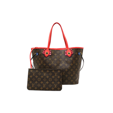 Louis Vuitton Limited Edition Totem Monogram Canvas Neverfull MM Shoulder Tote Bag