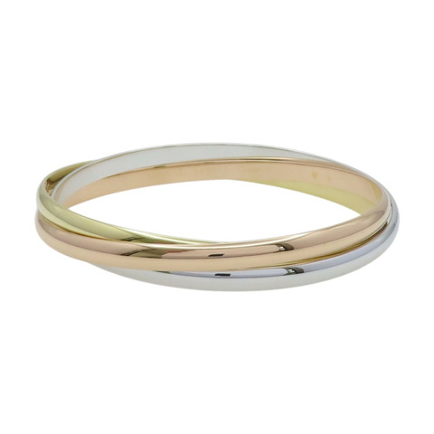 18K 三色三金 Trinity 三環手環 L【Cartier 卡地亞】 B6067817