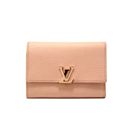 Louis Vuitton Pink Jasmin Taurillon Leather Capucines Compact Wallet