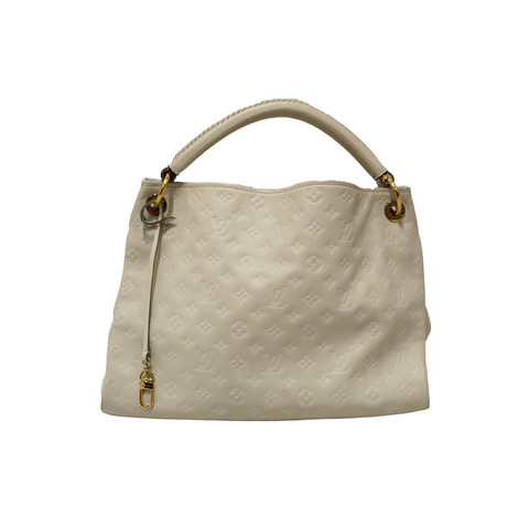 Louis Vuitton White Monogram Empreinte Leather Artsy MM Hobo Bag