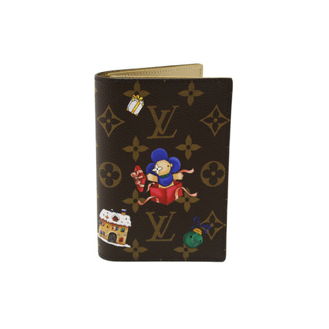 NEW Louis Vuitton Classic Monogram with  Vivienne Winter Holiday Collection Passport Cover