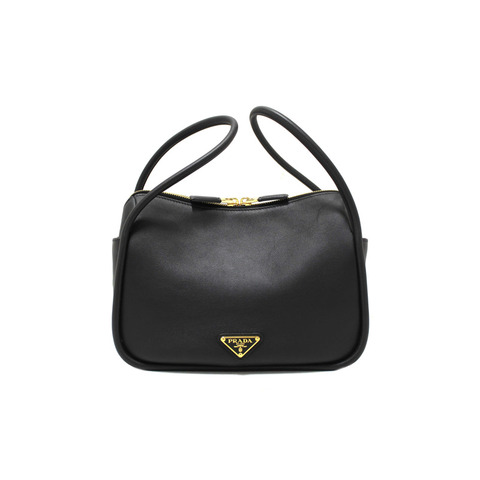 Prada Black Leather Darling Hand and Shoulder Bag