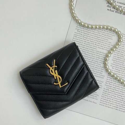 YSL 三折短夾