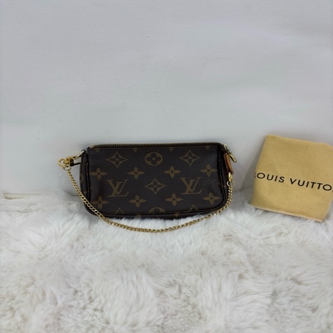 LV/路易威登 Mini Pochette Accessoires 老花小麻將包 12年