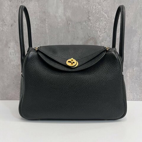 Hermes Lindy26 黑金B刻 TC皮