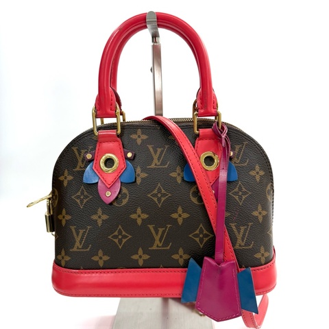 LOUIS VUITTON 路易威登 老花 ALMA BB FLAMINGO 手提斜背2WAY包 M41659