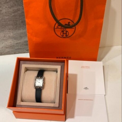 Hermes cape cod 腕錶/31mm經典黑（豬鼻）
