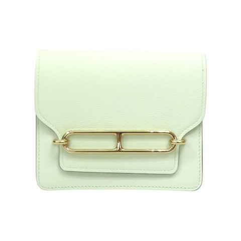 氣泡綠 Evercolor牛皮 Roulis Slim 短夾 零錢包 U刻【HERMES 愛馬仕】 H082053CP0S