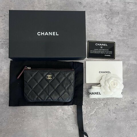 Chanel 雙c 一字零錢包 31開保卡