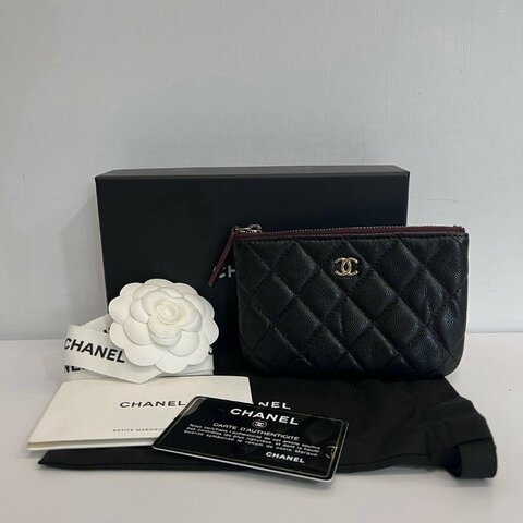 Chanel 雙c 一字零錢包 31開保卡