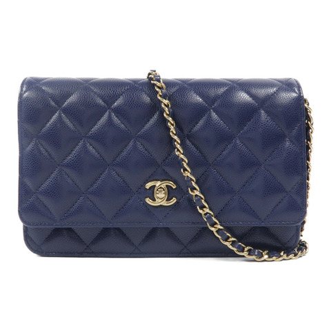 CHANEL 牛皮皮革WOC Wallet On Chain鏈帶肩背袋