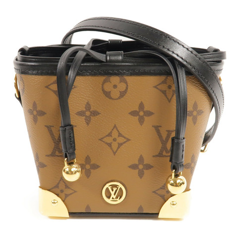 LOUIS VUITTON Monogram Reverse Noe Purse LV Charms金扣肩背袋