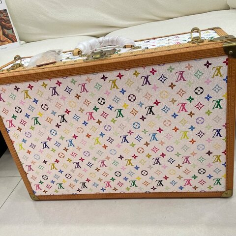 路易威登 Louis Vuitton LV 白三彩 硬箱 白三彩