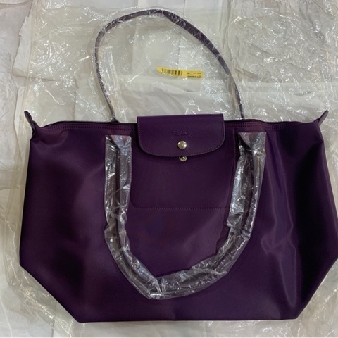 Longchamp 閒置新品 未使用 法國製 托特包 大 長把 限量絕版品 外包裝完整