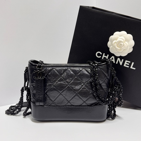 （極新全配🎁） Chanel “So Black” 香奈兒 全黑 小號流浪包