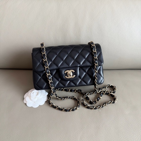 「M.Y精品」 Chanel 小香 全新 cf20 coco20 大mini 黑金
