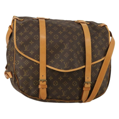 路易威登 Monogram Saumur 43 肩背包 M42252 LV Auth 197008