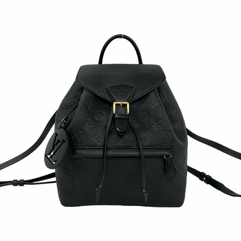 路易威登 Montsouris PM Empreinte Monogram 皮革背包，黑色，44823
