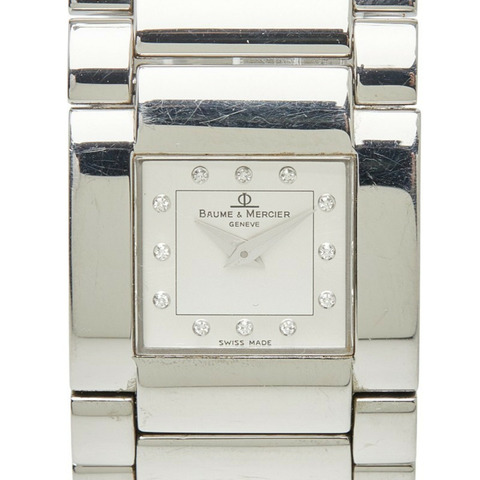名士 (Baume & Mercier) Catwalk 系列腕錶 MV045197 石英銀色錶盤不銹鋼女士腕錶