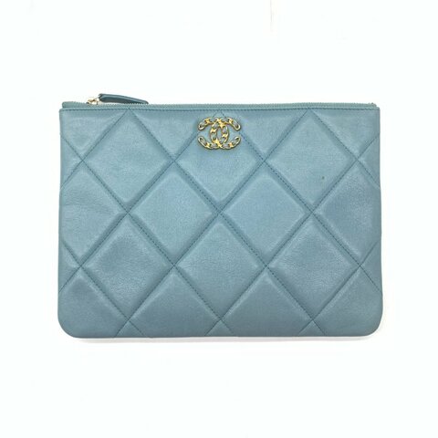 Chanel 藍色 19bag 中號 手包