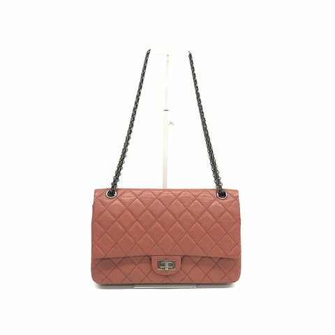 Chanel 香奈兒 粉色 2.55 中號 18開 肩背包