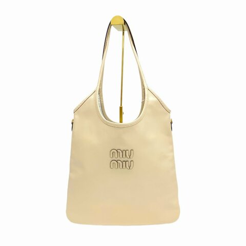 Miu Miu 奶茶色 ivy tote 肩背包