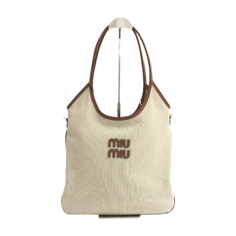 Miu Miu 金棕 帆布 ivy tote 肩背包
