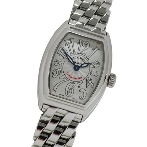 Franck Muller Conquistador 8005LQZ 女士腕錶，品牌，石英，不鏽鋼，銀色