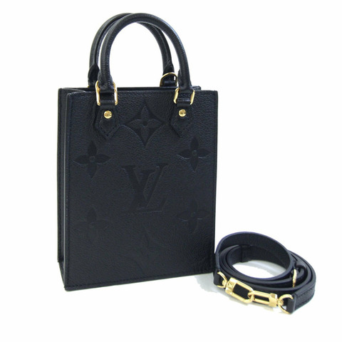 路易威登 Monogram Empreinte Petite Sac Plat 手提包 M81417 Noir 單肩包 黑色 女士LOUIS VUITTON路易威登