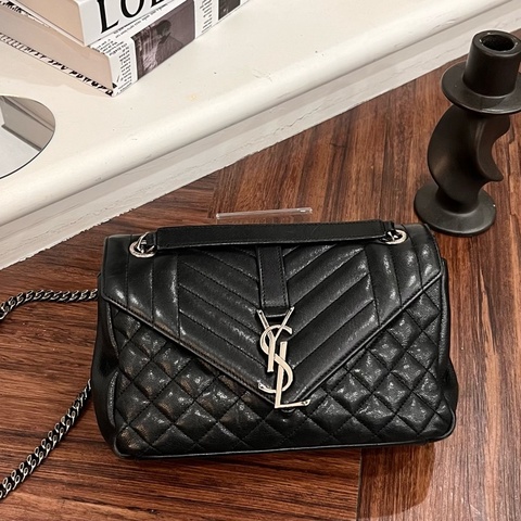 YSL 426125 黑銀學院包