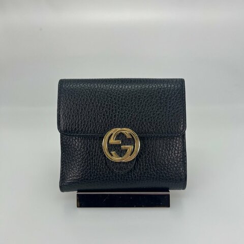 GUCCI 615525  黑SOHO對開短夾