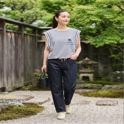 BURBERRY 藍標 寬鬆版橫條大戰馬上衣