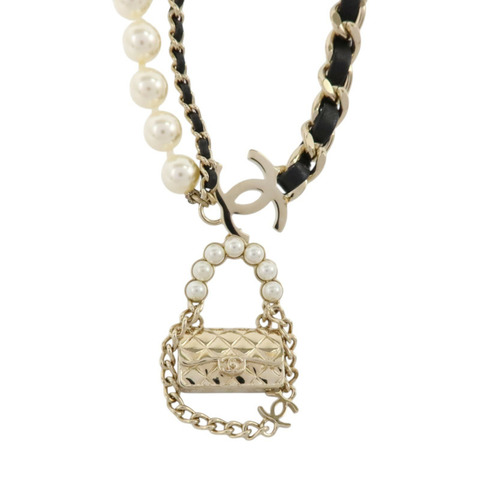 CHANEL 金属/皮革/PVC Necklace項鏈