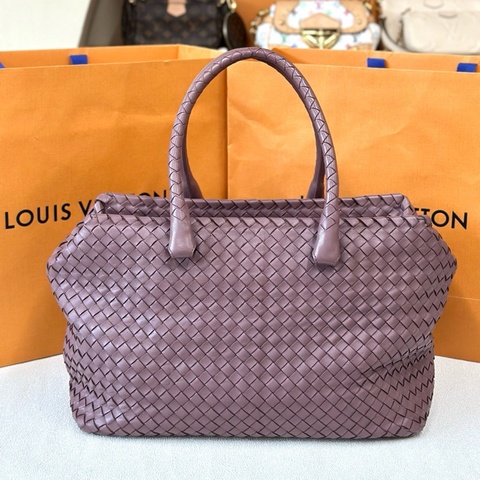 Bottega Veneta BV葆蝶家編織皮旅行包 紫色