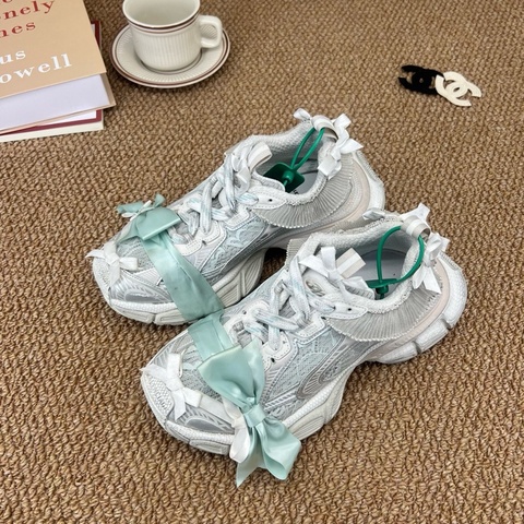 Balenciaga巴黎世家3XL 蝴蝶結蕾絲 37碼