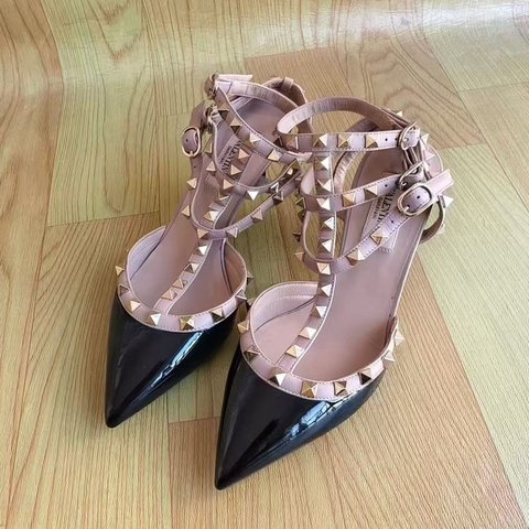Valentino 三環 漆皮 高跟鞋 尺碼36.5